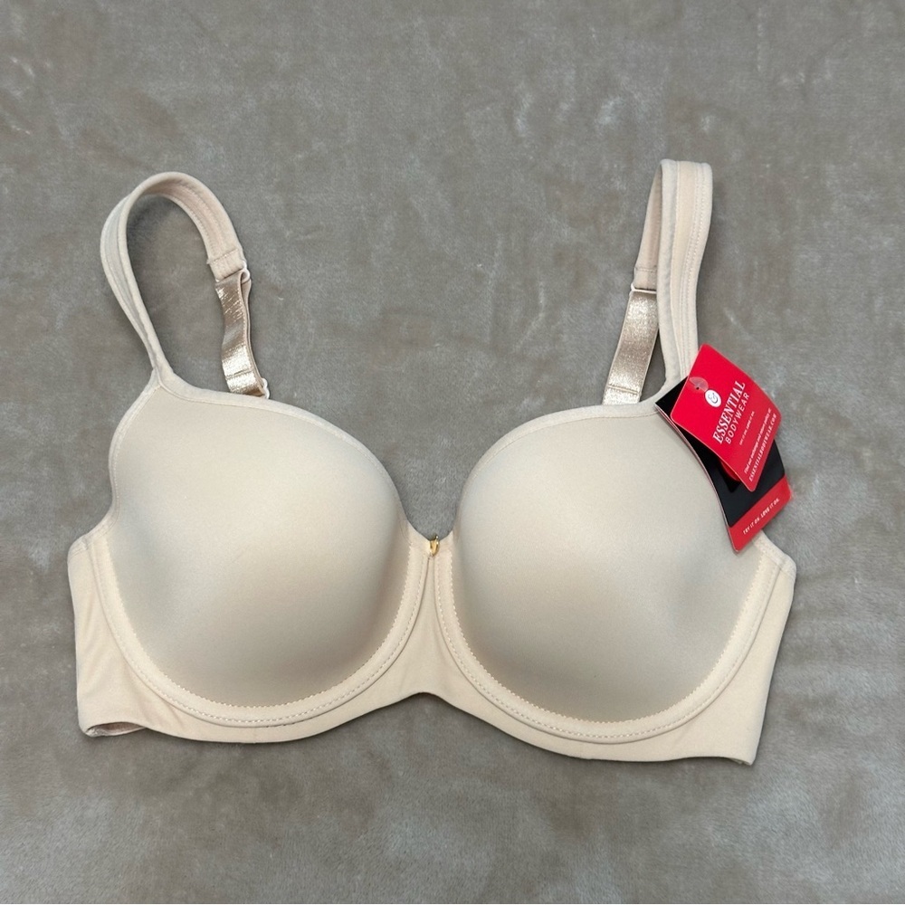 Essential Bodywear Abbie Everyday T-Shirt Bra Buff Beige #6111 Size 32E
